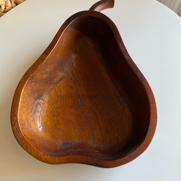 macys the cellar Other - Rustic Pear-Shaped Wooden Serving Bowl by “The Cellar” by Macy’s. Cute!